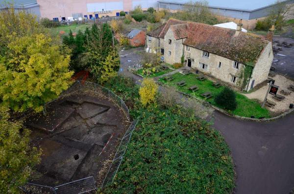 Minchery Farm Paddock excavation, trench 3, Nov 2012  (C) Aerial Cam
