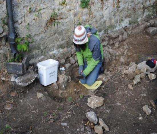 Taking environmental samples at Bartlemas Chapel